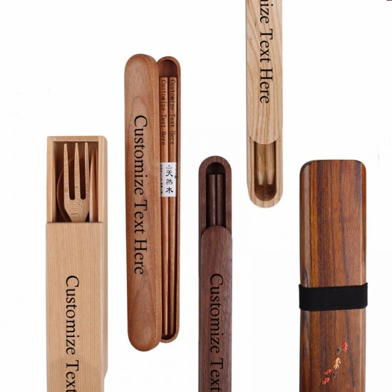 Japanese style portable chopsticks engrave