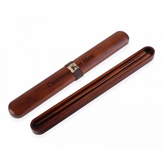 Japanese style portable chopsticks engrave