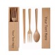 engrave chopsticks fork spoon box set made by beech wood