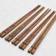 custom wedding chopsticks with silk made by pau ferro wood MOQ 50 pieces