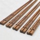 custom wedding chopsticks with silk made by pau ferro wood MOQ 50 pieces