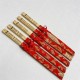 custom traditional chinese wedding chopsticks with silk sleeves MOQ 50 pieces